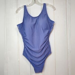 Sea & Sand Women's Purple Swimsuit Size (14)